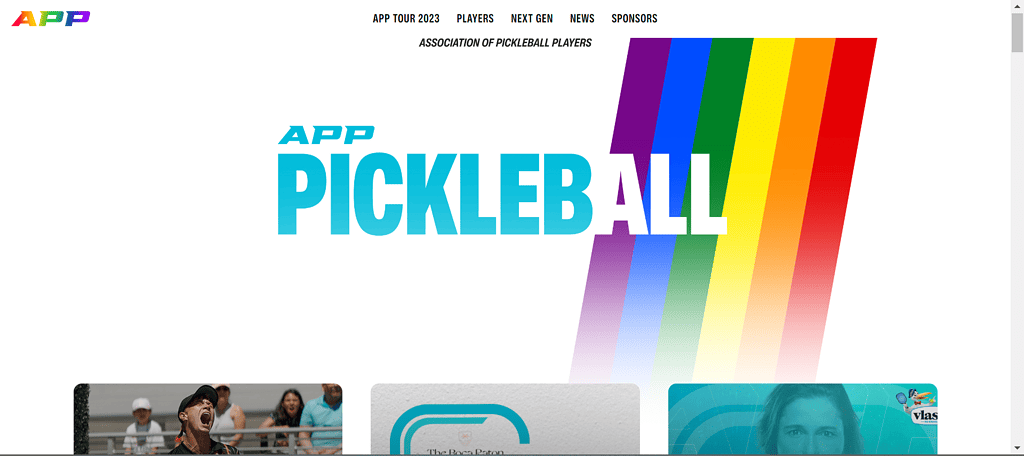 APP Pickleball Website
