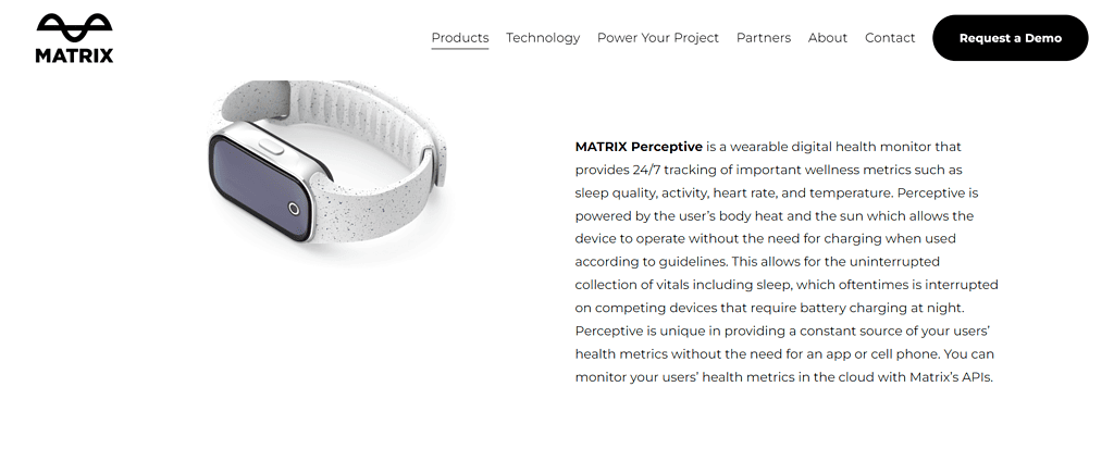 matrix perceptive wearable
