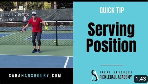 Sarah Ansboury Serving Position Video