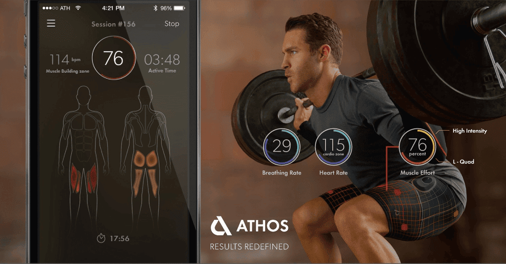 athos smart clothing in the gym