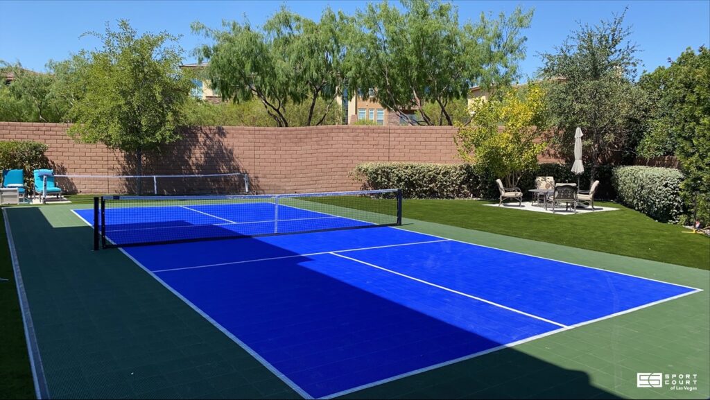 backyard pickleball court