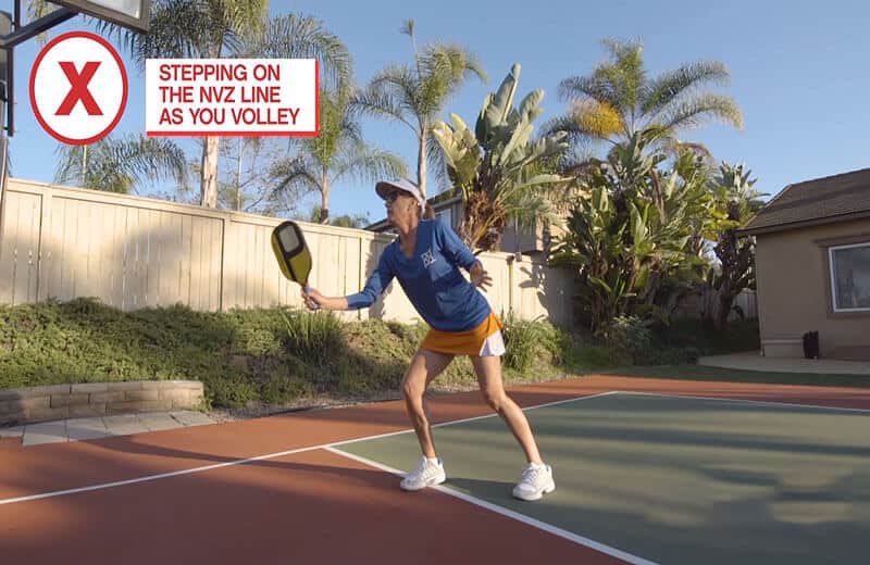 Pickleball Non-Volley Zone Foot Fault - Rules for Beginners