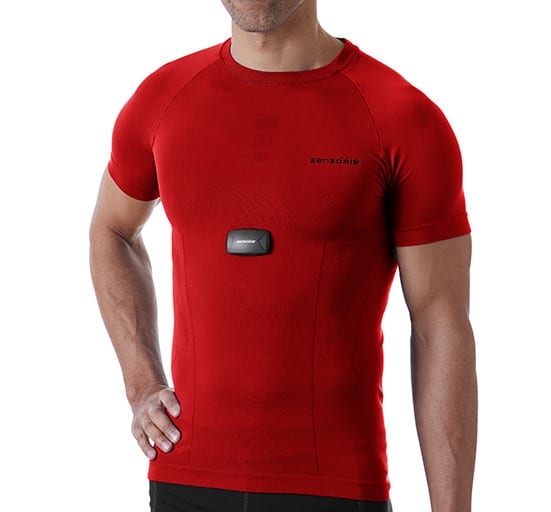 sensoria t-shirt; fitness shirt + heart rate monitor