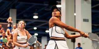 jorja johnson and tyra black picture on pickleball court